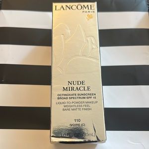 NEW LANCÔME Nude Miracle liquid to powder 110 Ivoire